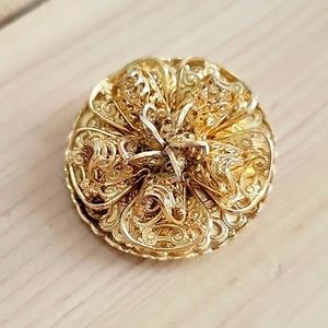 Goldtone Western Germany Scarf Slide